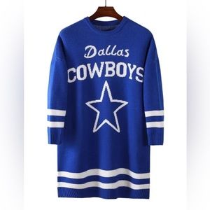 Dallas Cowboys women’s vintage style Tunic sweater dress NWOT one size fits most